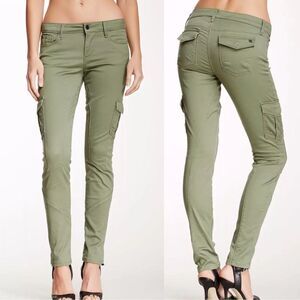Joes Jeans Military Chelsea Pants in Olive Green Cargo Skinny Size 31